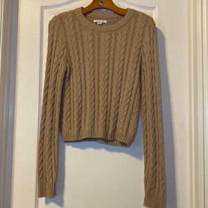 American Eagle Outfitters Women's Brown Cable Knit Sweater Size Small NWOT